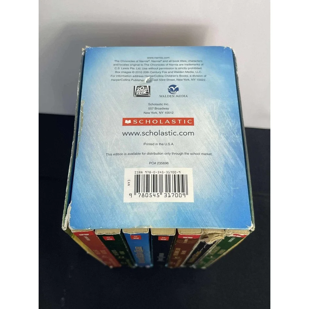 The Chronicles of Narnia Box Set 7 Books‎ C.S. Lewis Scholastic Paperback